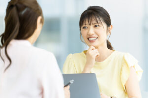 就労移行支援チャオ上尾の定着支援面談の様子