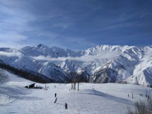 白馬八方尾根の景色と山頂レストラン